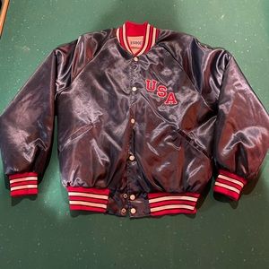 Vintage USA Satin Bomber Jacket Size L